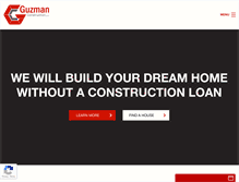 Tablet Screenshot of guzmanconstructionrgv.com